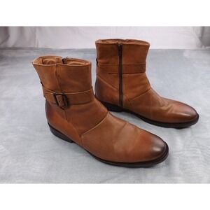 Johnston & Murphy Whitaker Boots Men's Size 11M  Chestnut Leather Full Zip‎